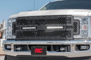 Ford F-350 Super Duty Mesh Grille - Rough Country - 12 Ford F-350 Super Duty Mesh Grille - Rough Country - 12